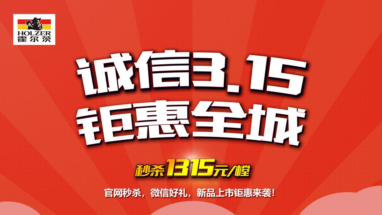 为诚信护航，霍尔茨木门315放心购！